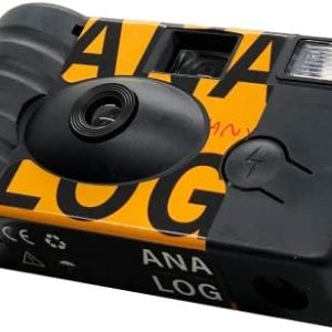 Analog Disposable Camera w/Flash + Development & Digital Uploads (Yellow) | 35mm Film Single-Use Camera, 24 Exposures, Pictures Sent to Your Phone